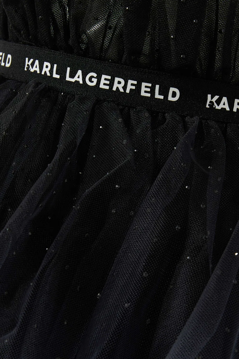 Юбка в пайетках омбре из тюля Karl Lagerfeld Kids — фото 3