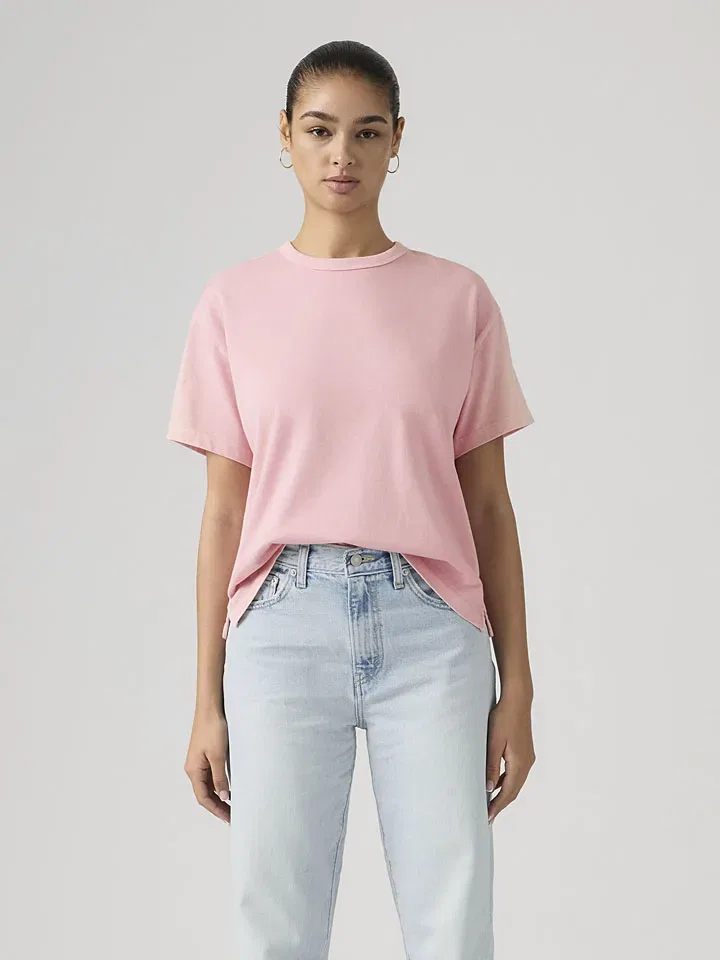 Женская прямая футболка с круглым вырезом Levi's, Pink