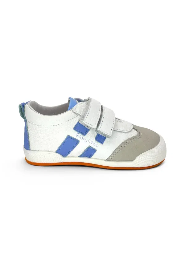 Ботинки кожаные Zapatillas blanditos bandas laterales unisex - baby shoes Pisamonas, azul, синий