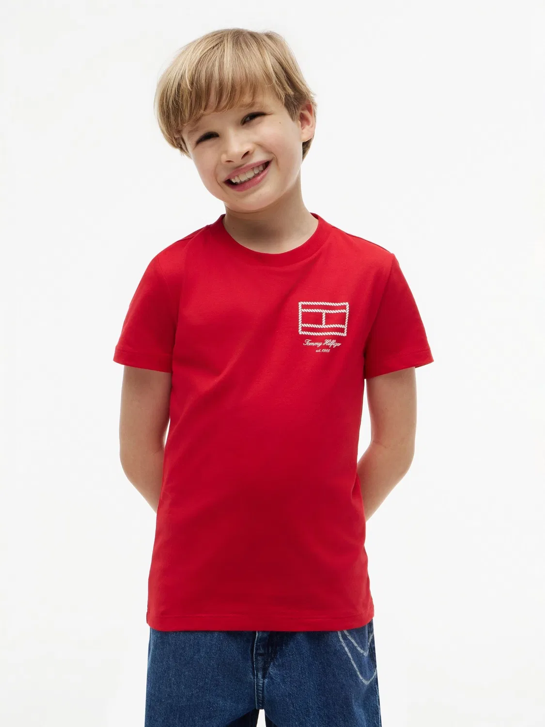Футболка с логотипом Tommy Hilfiger, красный