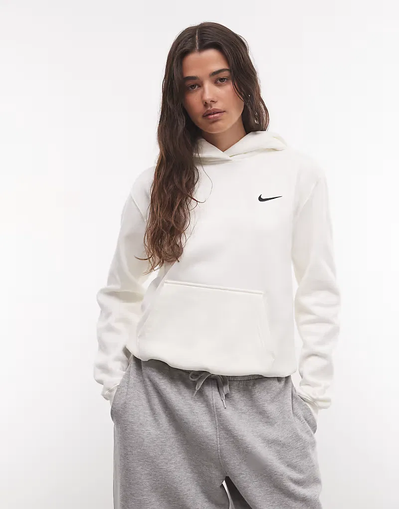 Худи Nike Studio Fleece, кремовый и, черный — фото 3