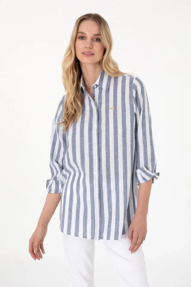 Женская туника с длинным рукавом U.S. Polo Assn., Navy Blue