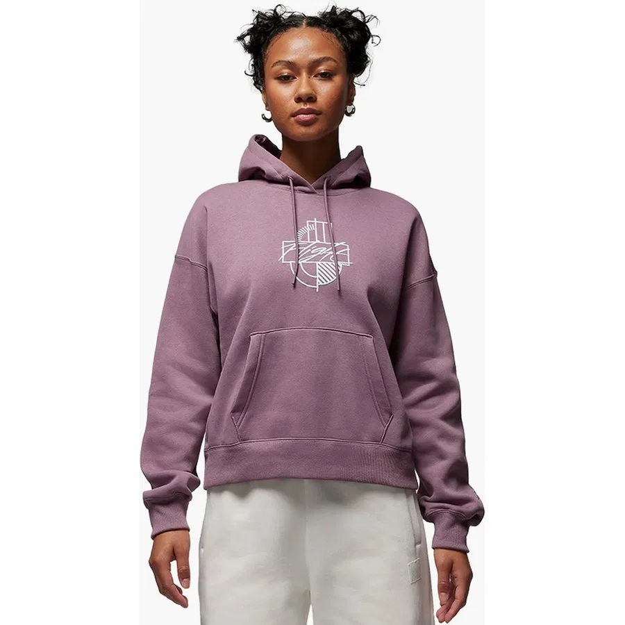 Худи свободного кроя с капюшоном Jordan Essentials Brooklyn Loose Fit Graphic Nike, Фиолетовый