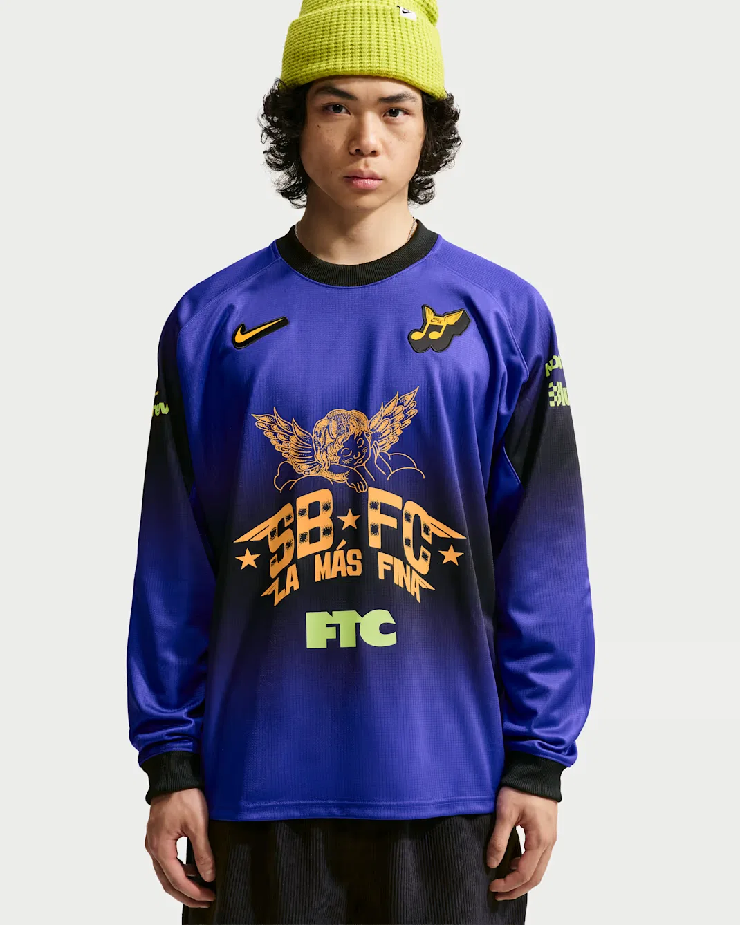 Футболка для скейтбординга с длинными рукавами Nike SB, Dark Concord