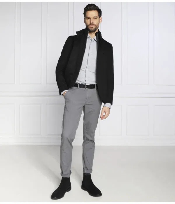 Мужская рубашка slim fit Roan F BOSS, белый — фото 2