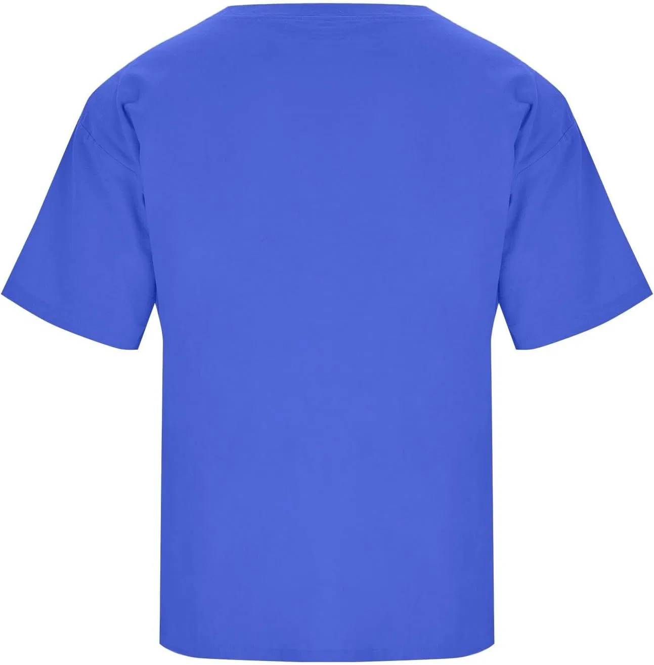 Мужская свободная футболка из льна и хлопка с коротким рукавом Casual, Blue — фото 3