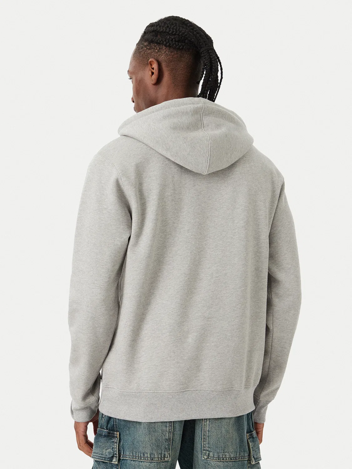 Мужская толстовка стандартного кроя Trefoil Essentials Adidas, серый — фото 3