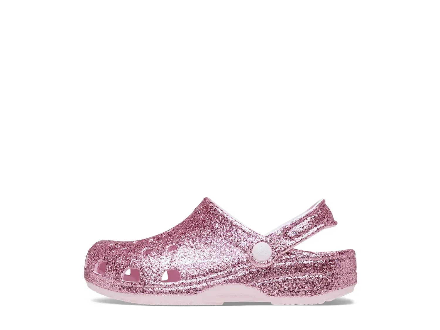 Клоги Classic Chunky Glitter, Crocs, светло-розовый — фото 3