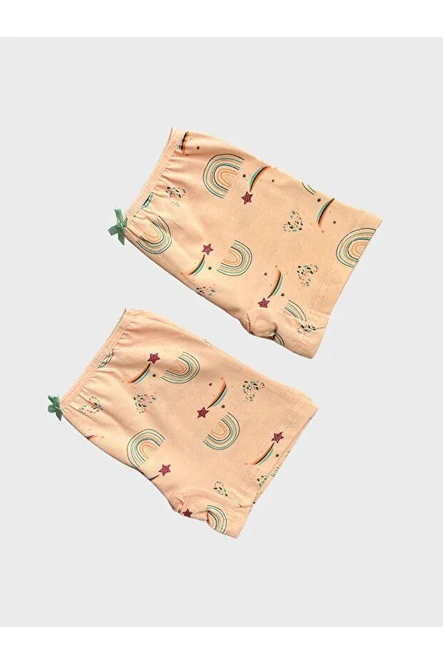Детский комплект боксеров для девочек с принтом Rainbow Star Patterned Puppy Elmas Kids, Frymouth