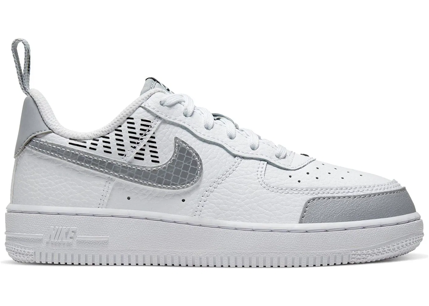 Детские кроссовки Lifestyle Nike Air Force 1 Low 07 LV8, White/Wolf Grey/Black