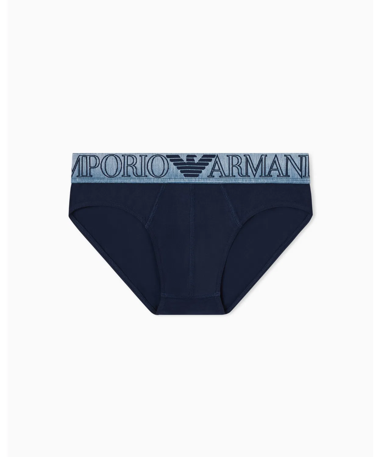 Мужские трусы-слипы с логотипом Emporio Armani, Navy