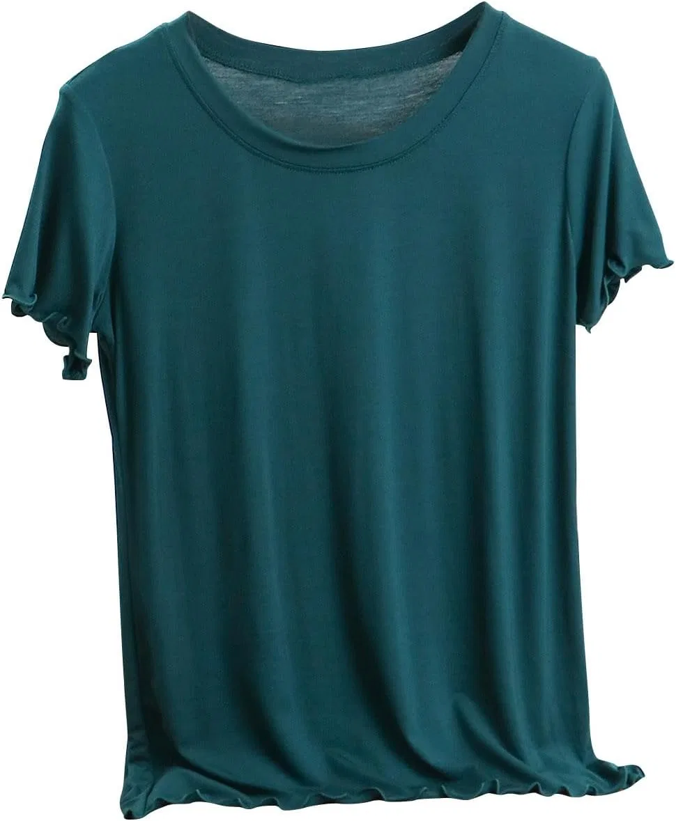 Женская футболка свободного кроя из модала, Army Green