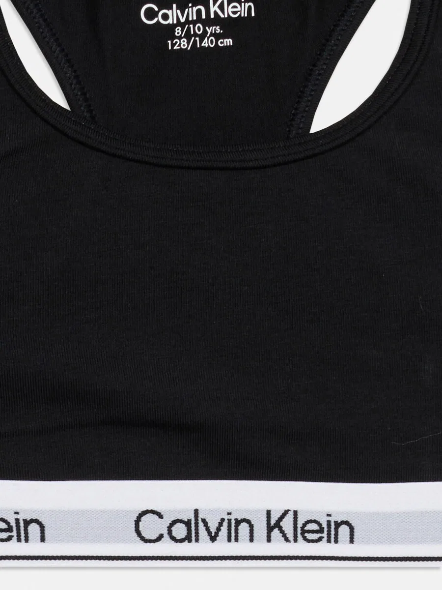 Бюстгальтер-бралетт Calvin Klein Underwear, цвет карминно-красный, черный — фото 4