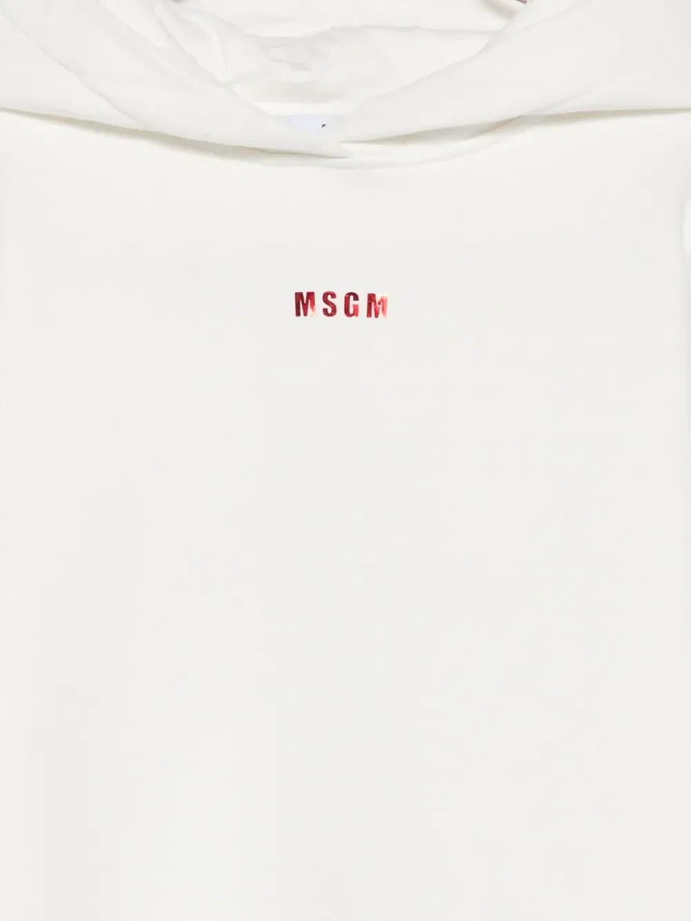 Толстовка с логотипом и металлическим эффектом Msgm Kids, белый — фото 3