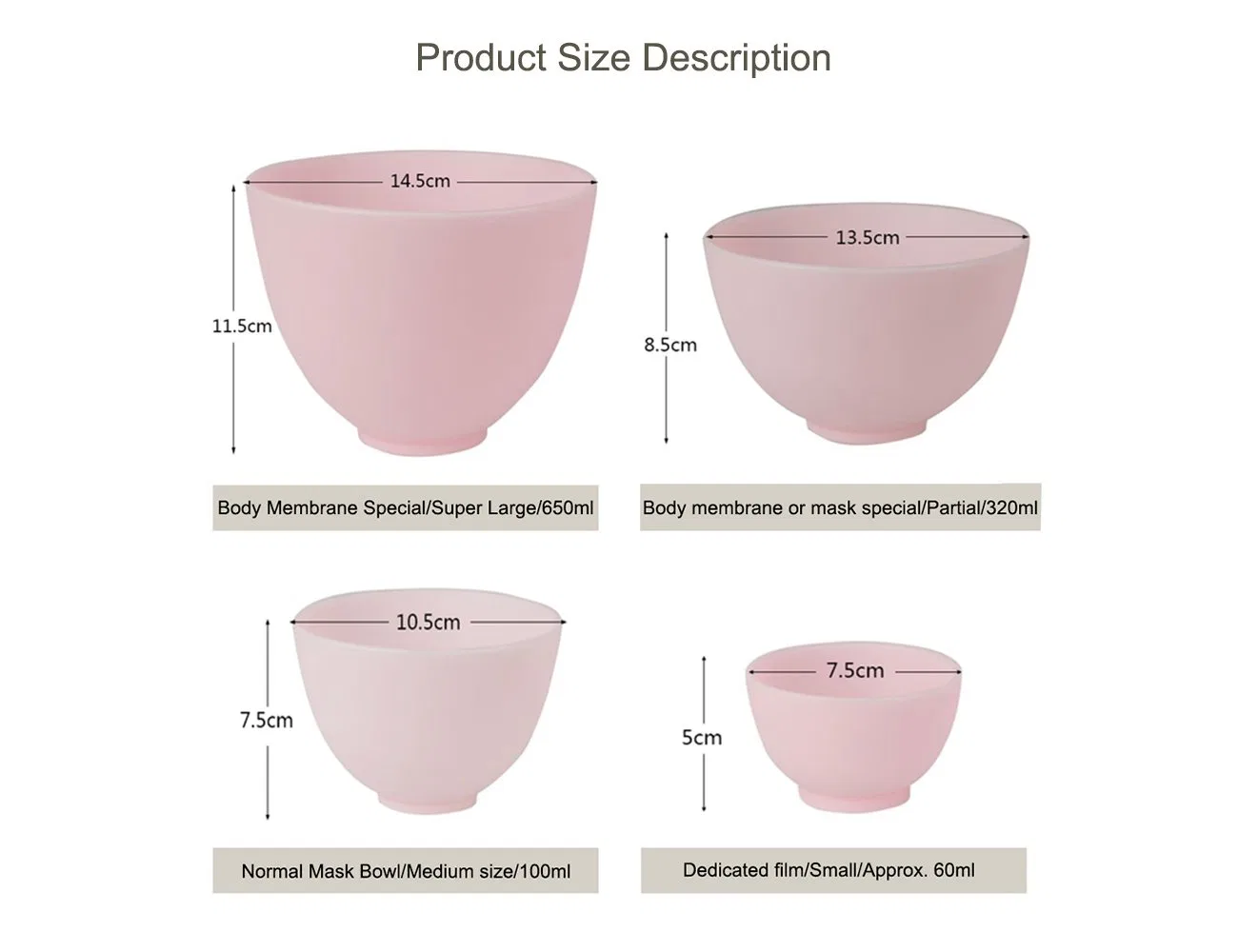Маска для лица силиконовая, Elitzia, 100 г, 10.5×7.5 см, Pink Color — фото 3
