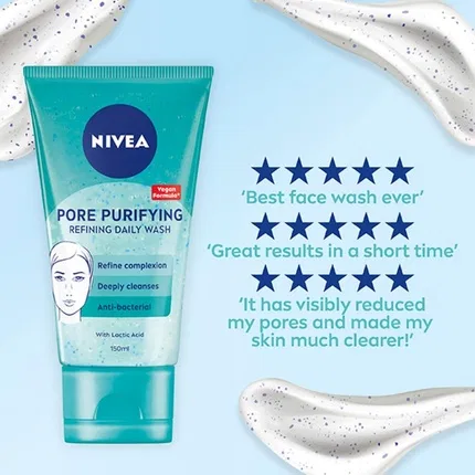 Скраб для лица ежедневный очищающий Nivea Purify Pores, 150 мл