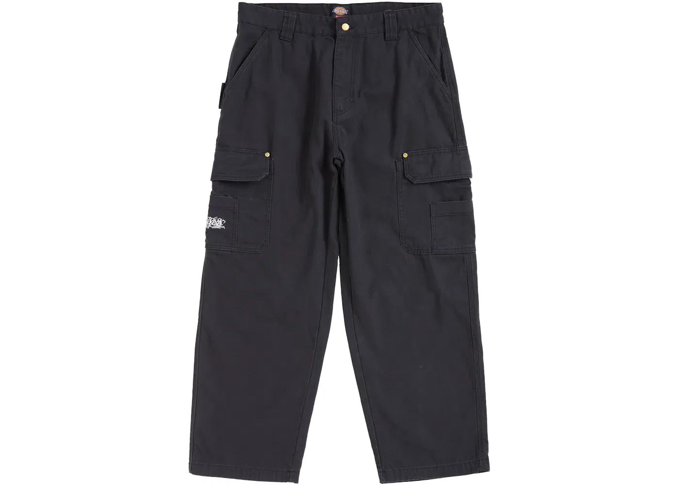 Мужские брюки-карго с подкладкой из фланели Supreme, Black