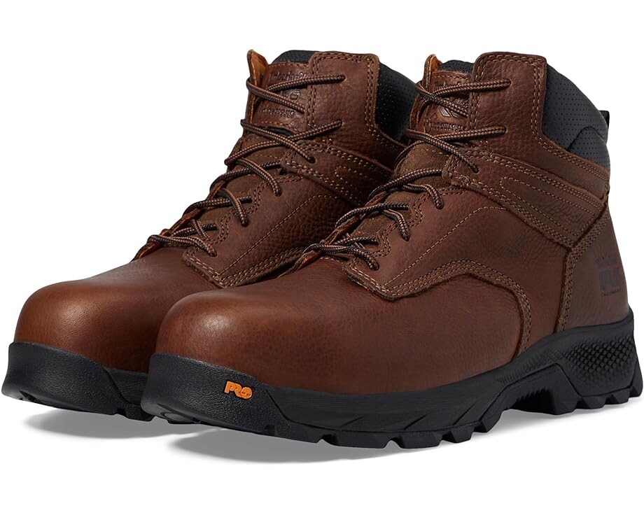 

Ботинки Timberland PRO Titan EV 6" Composite Safety Toe Static Dissipative Industrial Work, коричневый