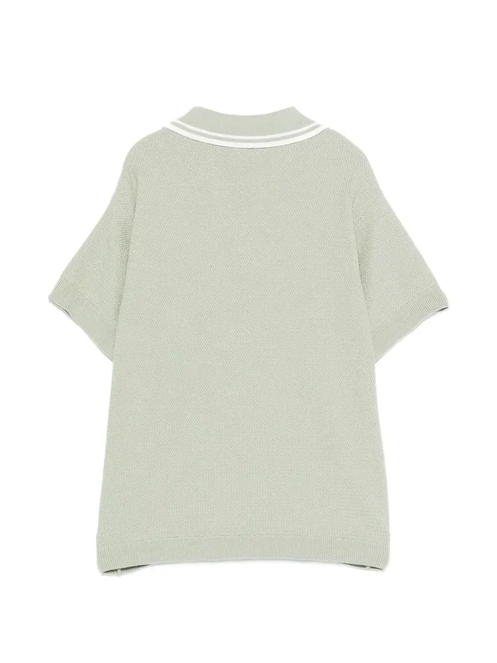 Футболка из вафельного трикотажа Fay Kids, зеленый — фото 2