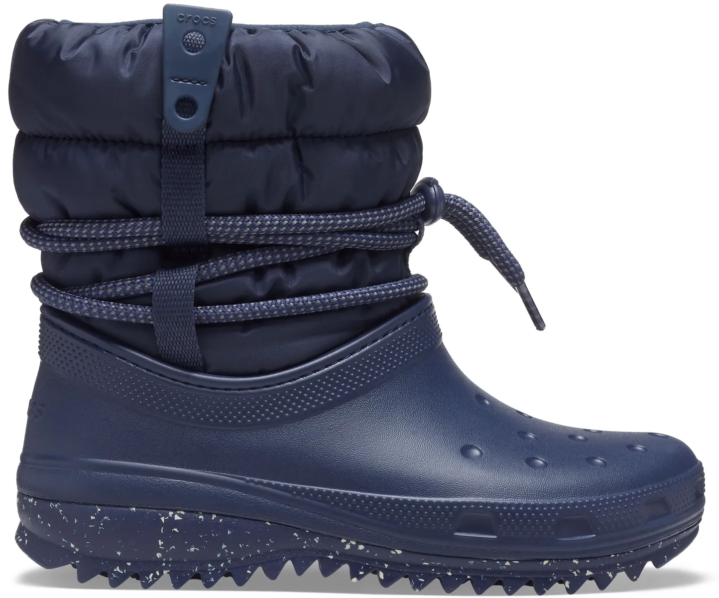 Зимние ботинки женские Crocs на теплой подкладке, синий — фото 4