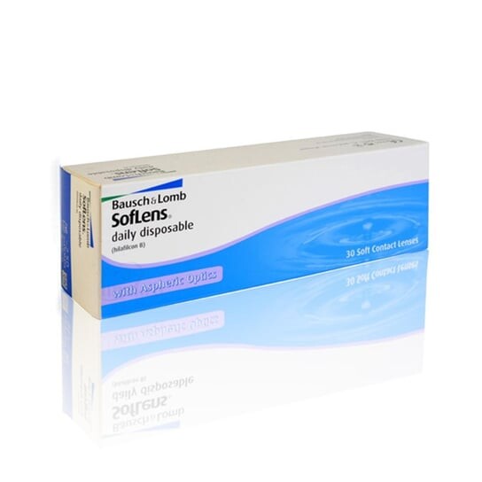 

Однодневные линзы -2,25 кривизна 8,6, 30 шт. SofLens, Daily Disposable, бесцветный