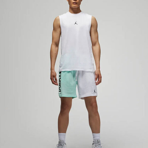 Майка Air Jordan Casual Breathable Running Solid Color Sports Basketball Breathable Vest White, белый — фото 3