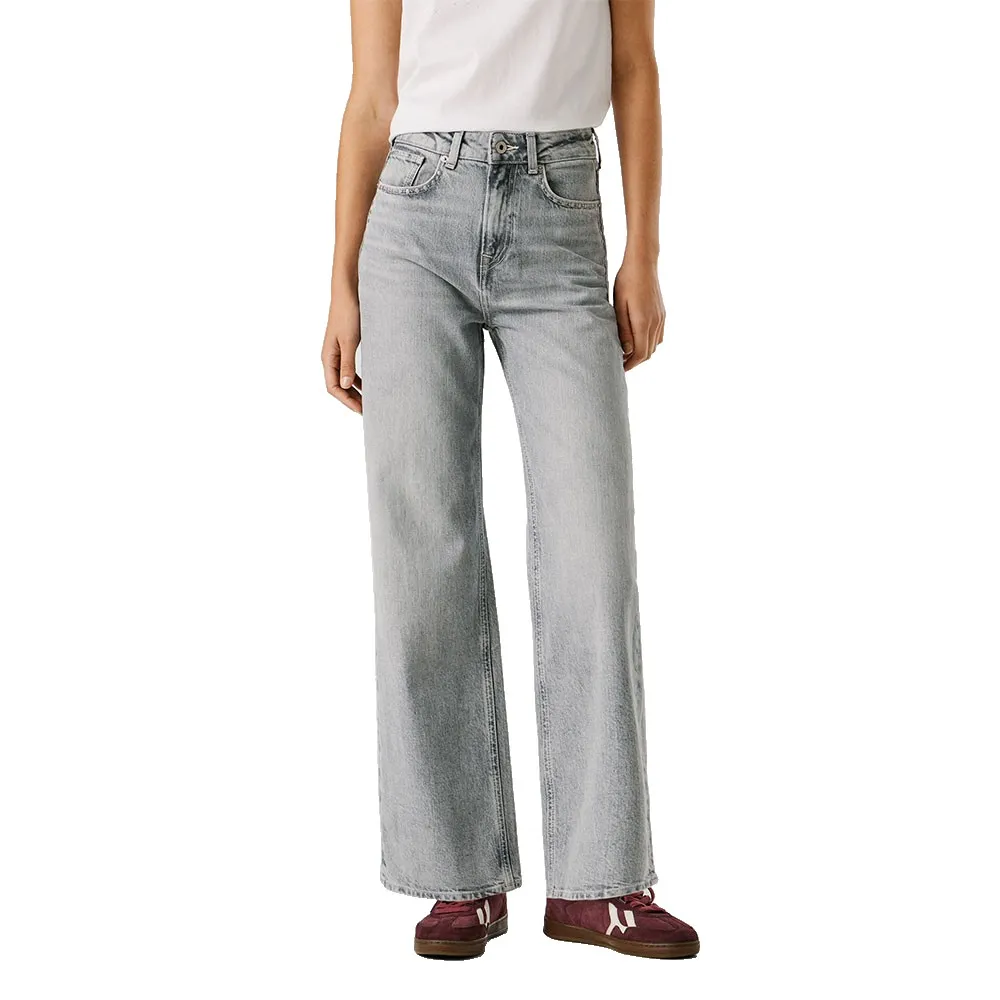 

Джинсы Pepe Jeans Straight UHW Lexa с высокой талией, серый