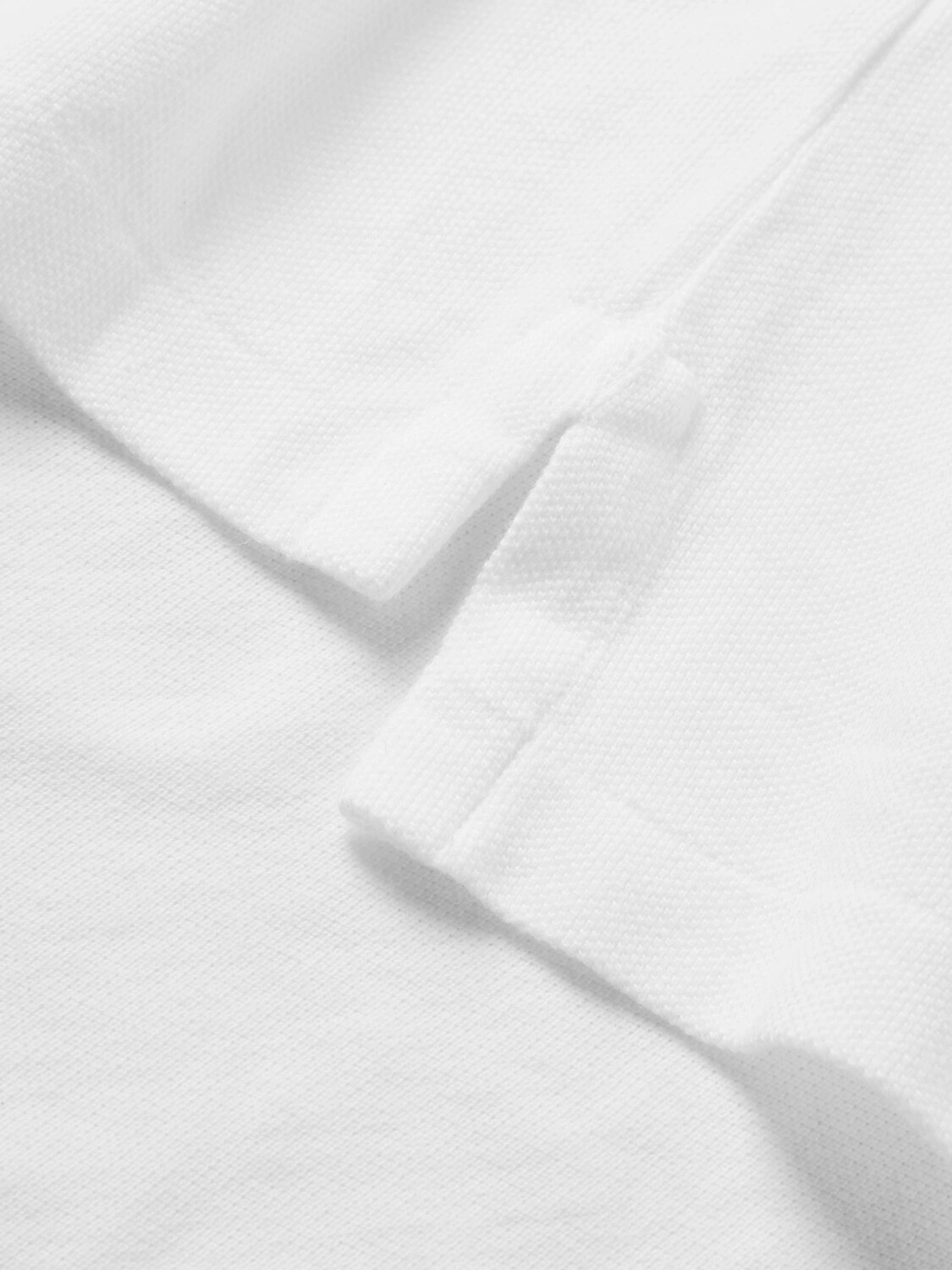 Рубашка поло облегающего кроя из хлопка-пике POLO RALPH LAUREN, белый — фото 3