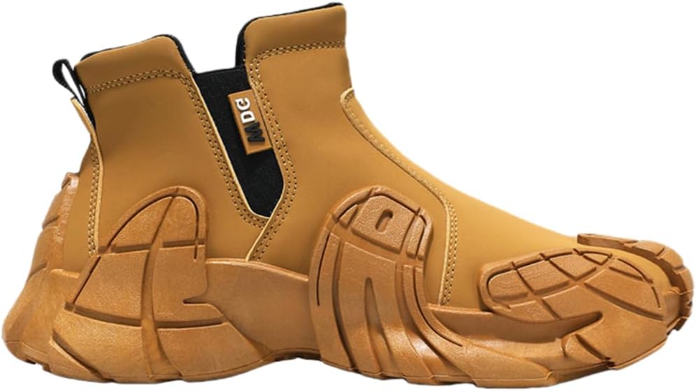 

Мужские модные кроссовки - повседневные и стильные, с толстой подошвой для дополнительного роста, противоскользящие и прочные, подходят для походов на открытом воздухе Generic, Camel