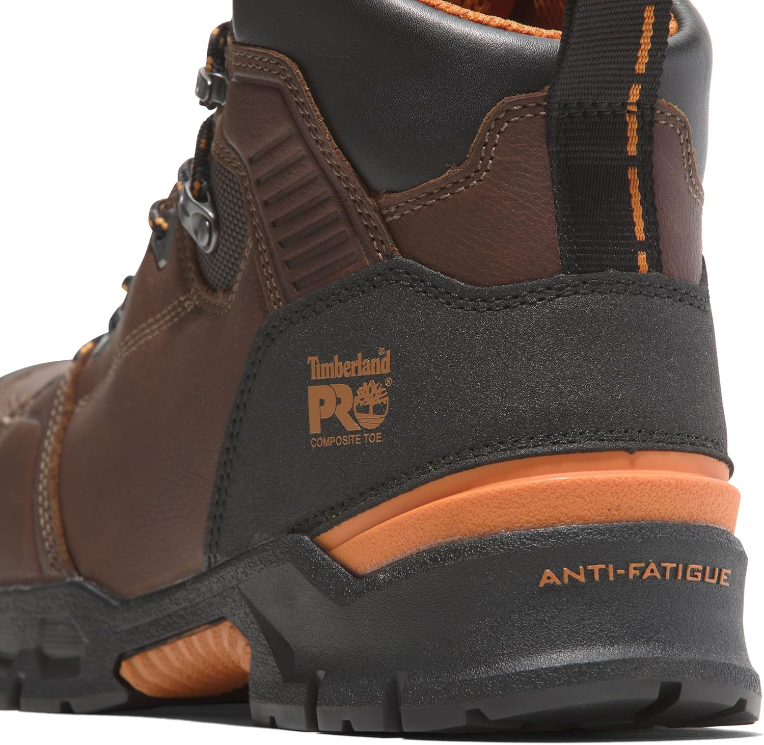 Timberland PRO мужские Endurance EV 6 дюймовые ботинки с композитным защитным носком и водонепроницаемостью, Teak/Orange — фото 3