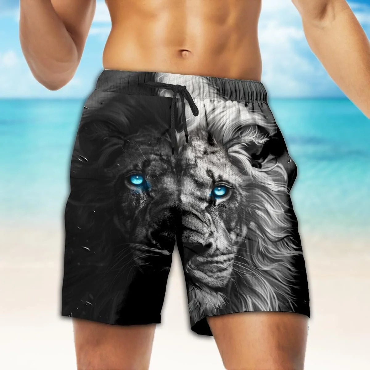 Мужские плавки Lionn - комплект плавок Lion Art с сетчатой подкладкой GENERIC, Lionn_32 — фото 3