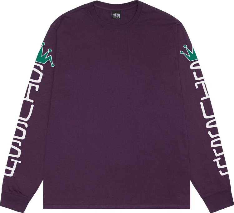 

Лонгслив Stussy Pigment Dyed Jumbo 'Purple', фиолетовый