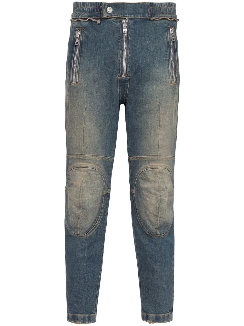 

Джинсы скинни в двух тонах BALMAIN, черный
