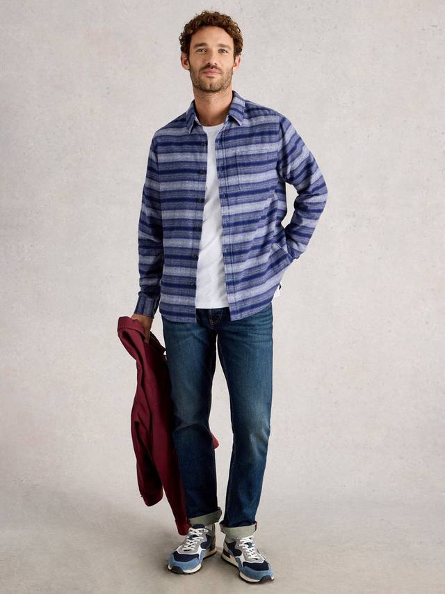 

Рубашка Upton Cotton Regular Fit в полоску White Stuff, Blue/Multi