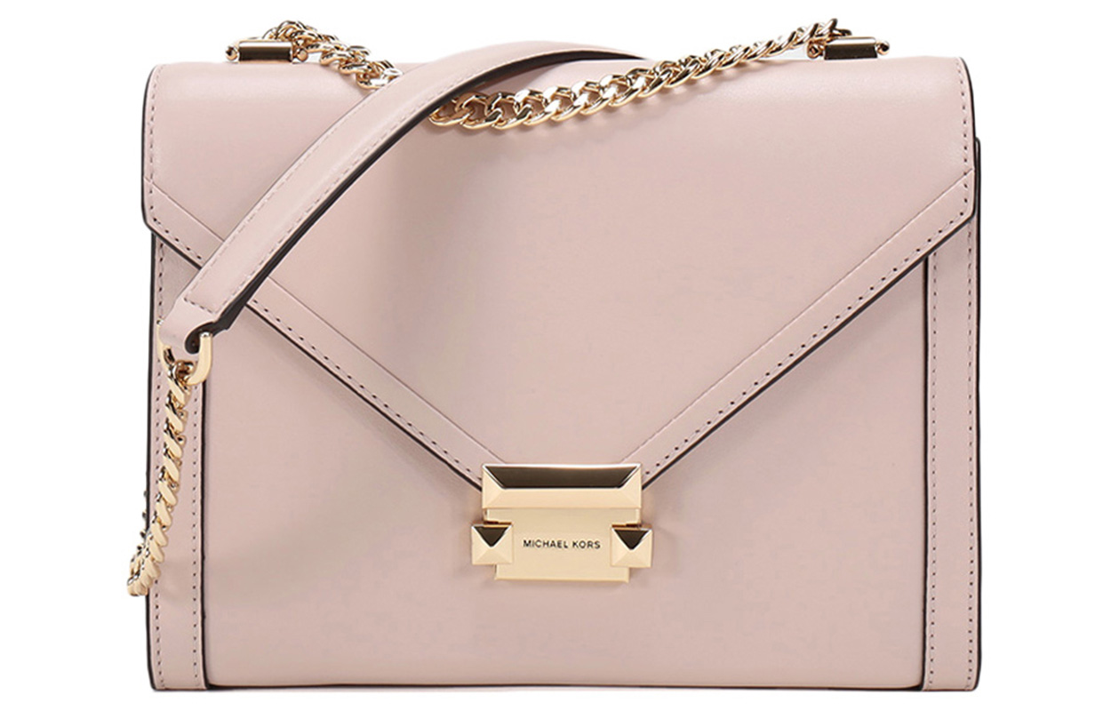 

Сумка через плечо из кожи коровы коллекции Luggage светло-розовая MICHAEL KORS