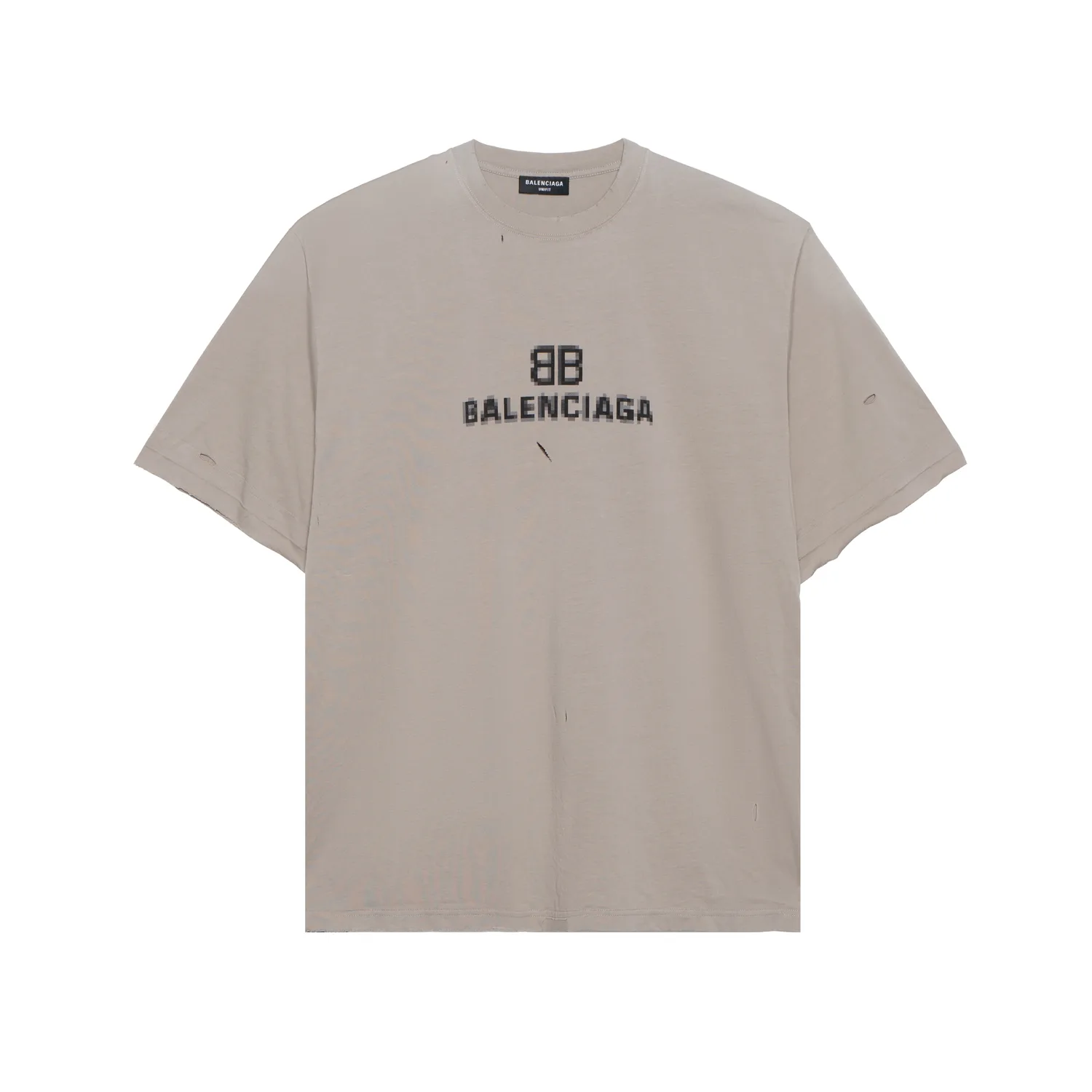 Футболка Bb Pixel Boxy Balenciaga, серый — фото 3