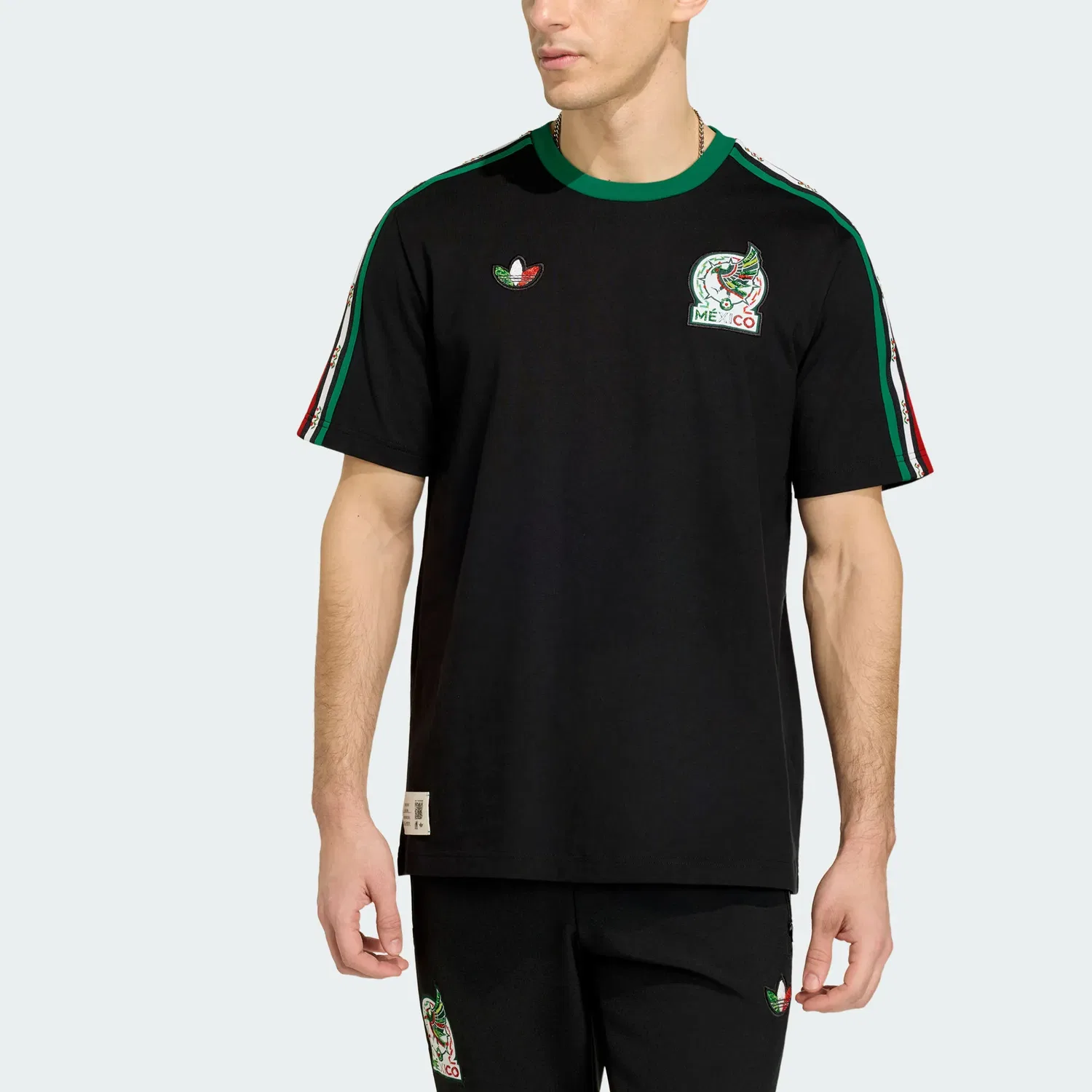 Футболка Adidas Originals Mexico мужская черная — фото 3