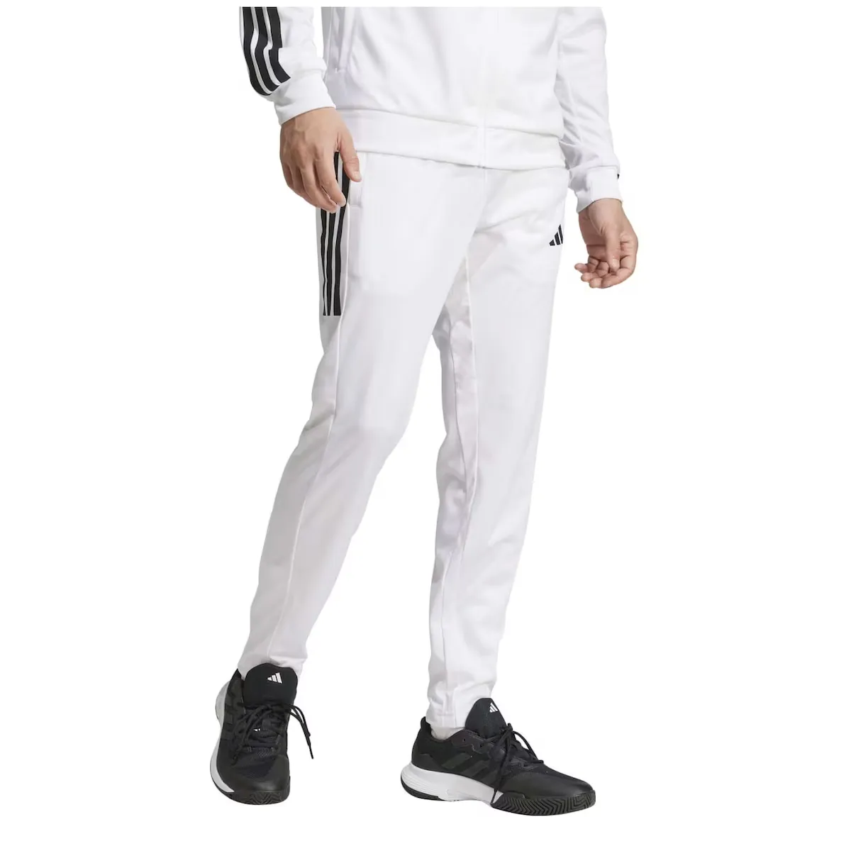 Мужские теннисные брюки adidas 3S KNIT adidas, белый — фото 3