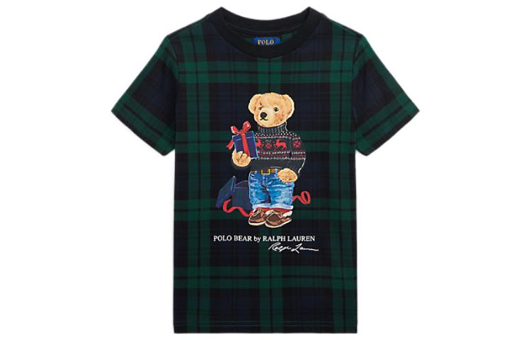 Polo Ralph Lauren Футболка SS23 темно-зеленая Kids' — фото 3