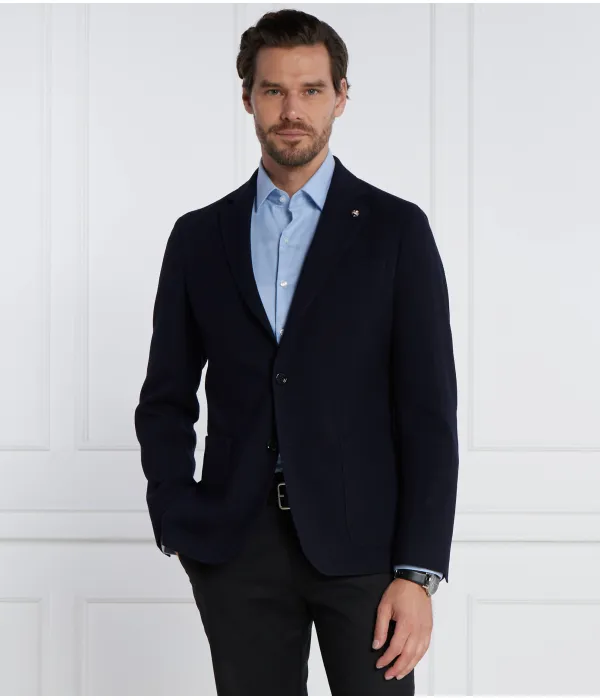 Элегантный шерстяной жакет C-Hanry Slim fit Boss, синий — фото 3