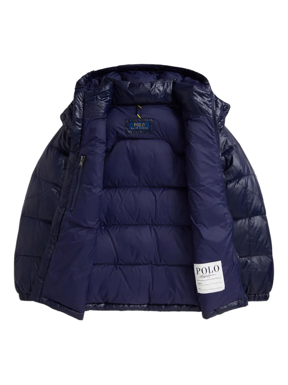 

Пуховик с капюшоном POLO RALPH LAUREN KIDS, синий