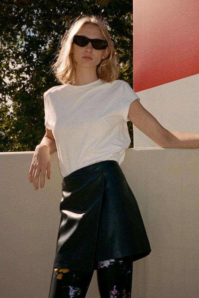 

Кожаная юбка-пачка H&M, синий