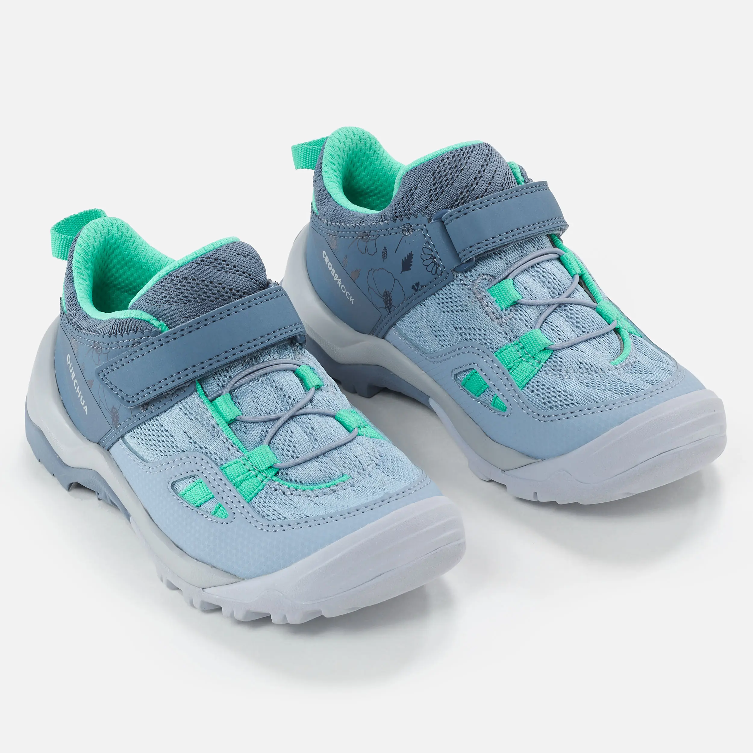 

Детские горные ботинки на липучках Crossrock Quechua