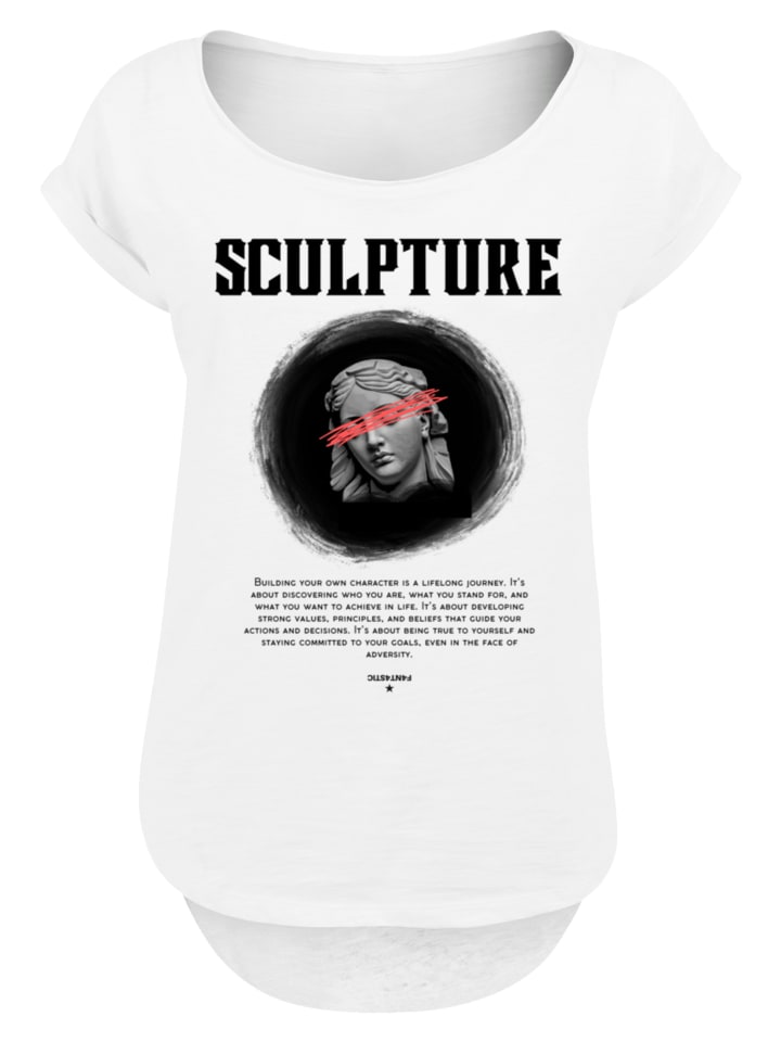 

Длинная футболка SCULPTURE TEE белого цвета F4NT4STIC, Белый, Длинная футболка SCULPTURE TEE белого цвета F4NT4STIC