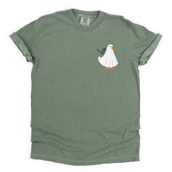 

Boo ghost goose - женская футболка с принтом, окрашенная в стиле garment dyed Simply Sage Market, Moss, Зеленый, Boo ghost goose - женская футболка с принтом, окрашенная в стиле garment dyed Simply Sage Market, Moss