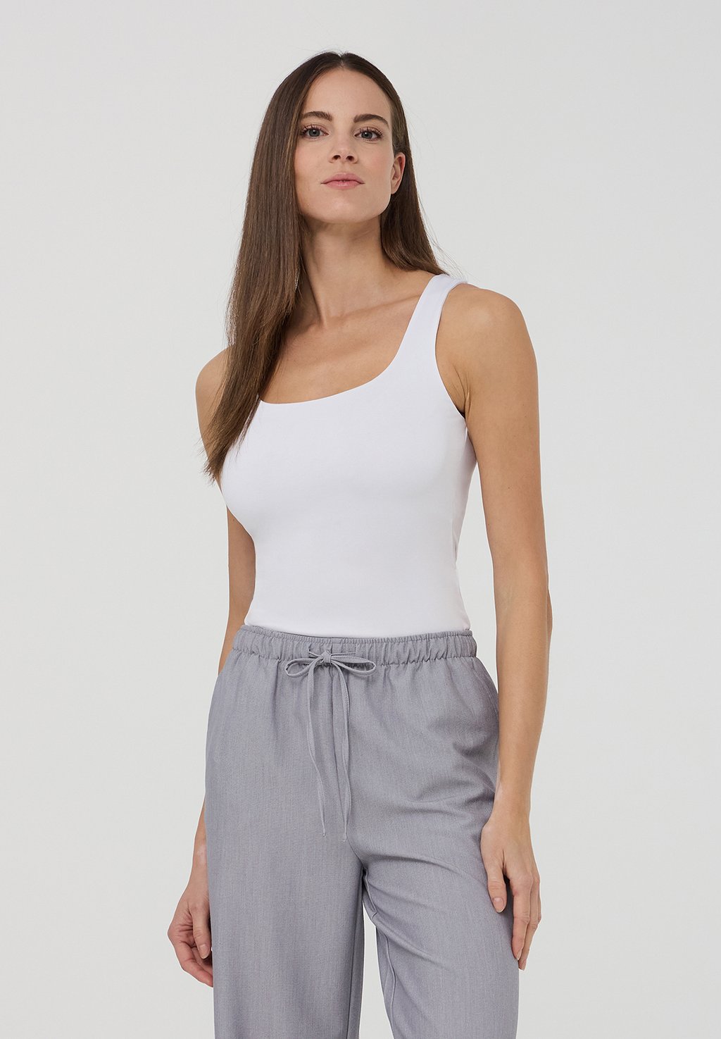 

Топ PLAIN DYED TANK Terranova, слоновая кость
