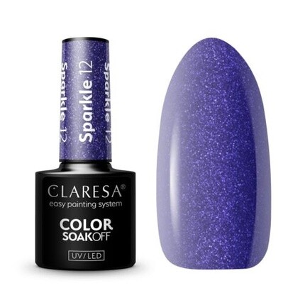 

УФ-лак для ногтей Sparkle, 5 мл — упаковка из 12 шт., Claresa