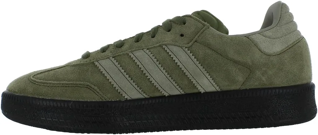 Мужские кроссовки Adidas Samba XLG для повседневной носки, оливковое/серебристое — фото 3