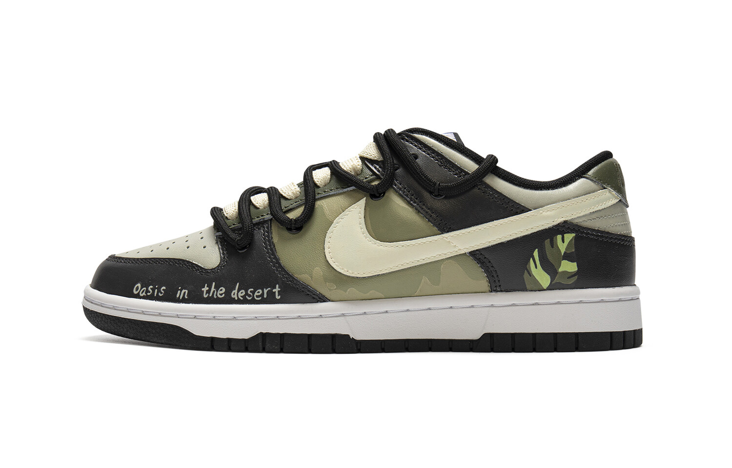 

Кроссовки Nike Dunk Skateboarding Shoes Men Low-top Black, Green, Beige, White, черный