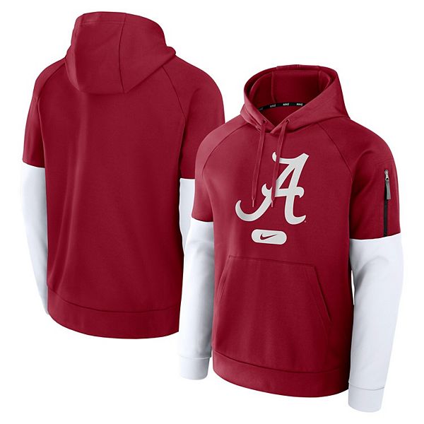 Мужской малиновый Alabama Crimson Tide фитнес-худи Nike — фото 2